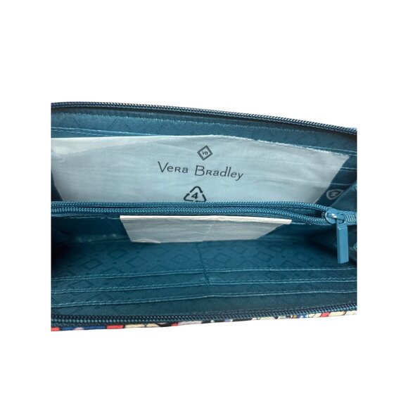 Vera Bradley Womens Cotton Wristlet Wallet Patterned Zipper Closure - Picture 4 of 5
